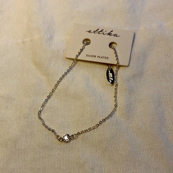 Ettika Solo Stone Bracelet Jewelry Silver Alltrue - Picture 1 of 3